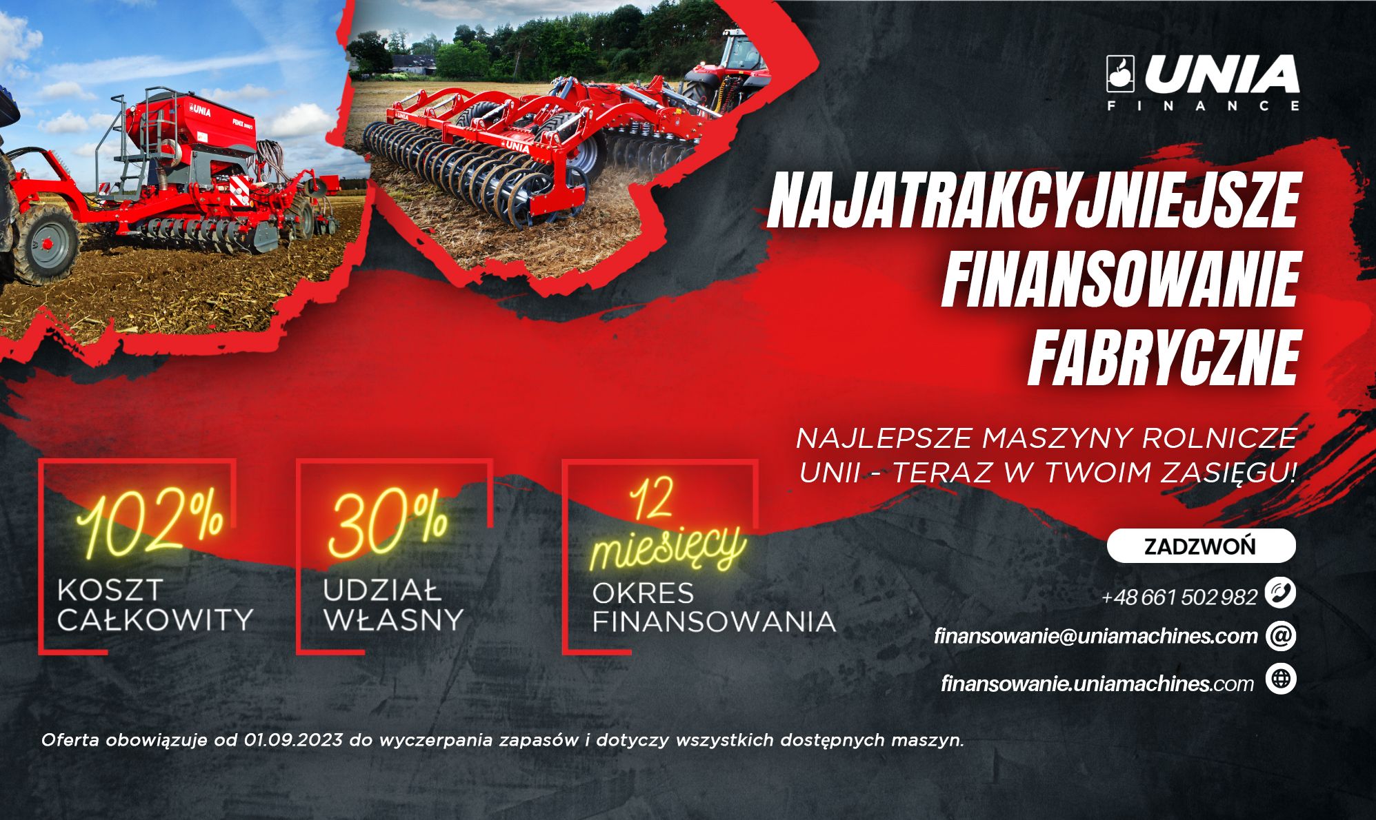 finansowanie fabryczne unia 102%